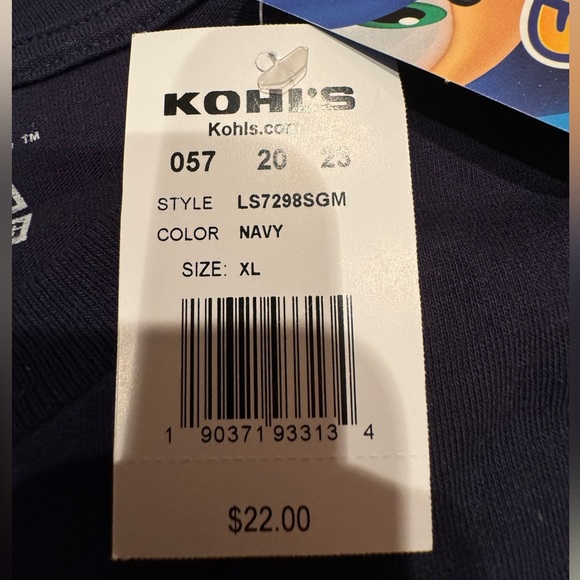 Sonic the Hedgehog Youth Size XL Navy Long Sleeve Shirt New With Tags - Picture 11 of 11